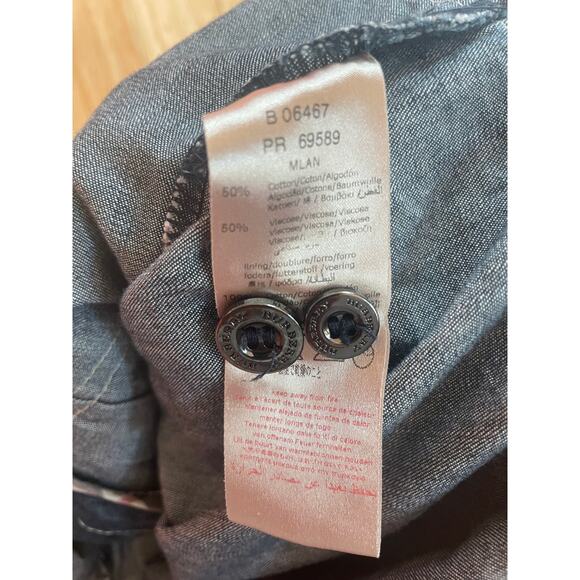 Kids Burberry Denim Jacket Size 12 M, Plaid Excellent Condition - Picture 6 of 6